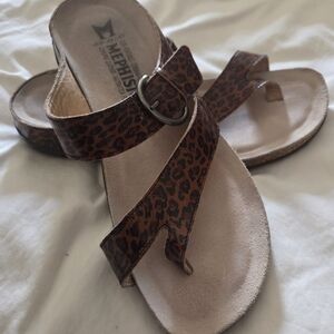 Mephisto Women's Leopard Print Sandals